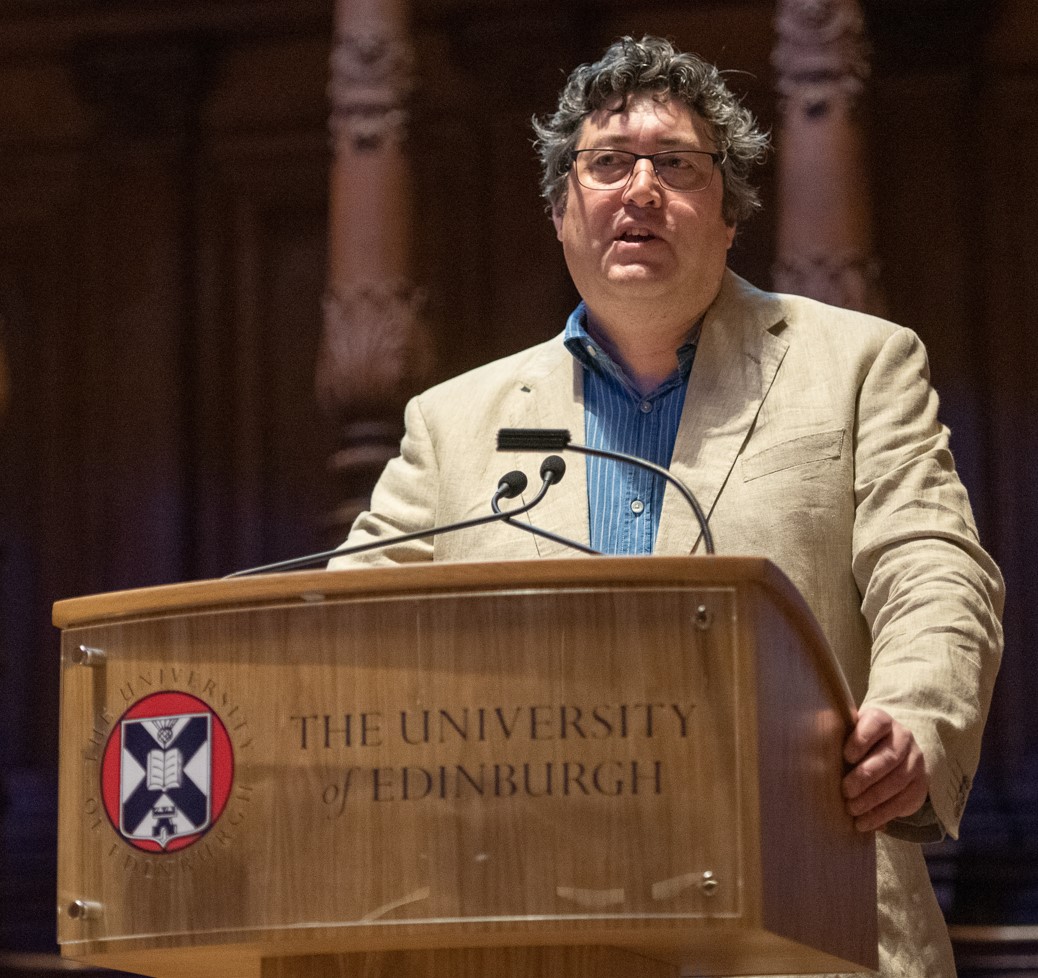 Brycchan Carey speaking at the International Congress on the Enlightenment, University of Edinburgh, 2019