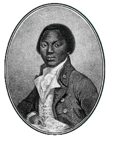Engraving of Olaudah Equiano, from the frontispiece of the Interesting Narrative